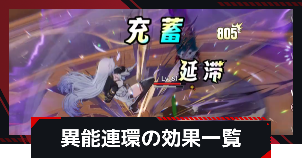 異能連環の組み合わせと効果