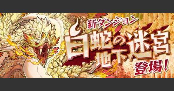 パズドラ 白蛇の地下迷宮 四層 4層 攻略とノーコンパーティ ゲームウィズ