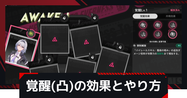 【NTE】覚醒(凸)の効果とやり方【ネバエバ】