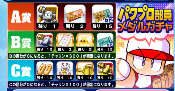 【パワプロアプリ】来たれパワプロ部員2026メダルガチャの概要と報酬【パワプロ】