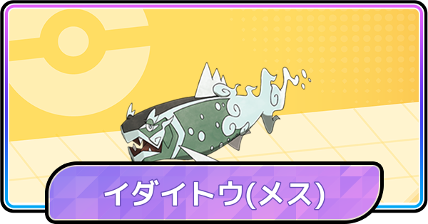 【ポケモンチャンピオンズ】イダイトウ(メス)の育成論と対策