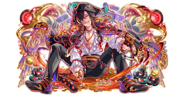 【クラフィ】掌海の威黒船 ティーチ(青属性)の評価｜コスト73【クラッシュフィーバー】