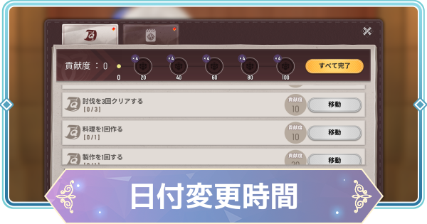 【モンギル】日付変更時間はいつ？【STAR DIVE】