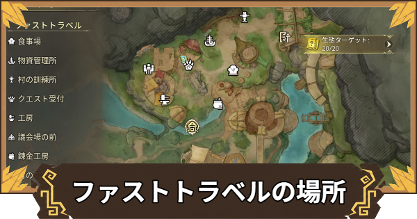 【アウトランダーズ】ファストトラベルの場所とやり方