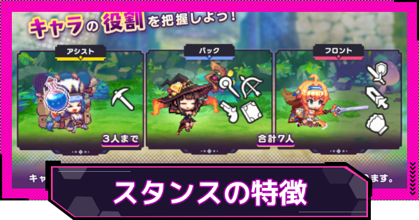 【ドットアビス】スタンス・武器タイプの種類と特徴