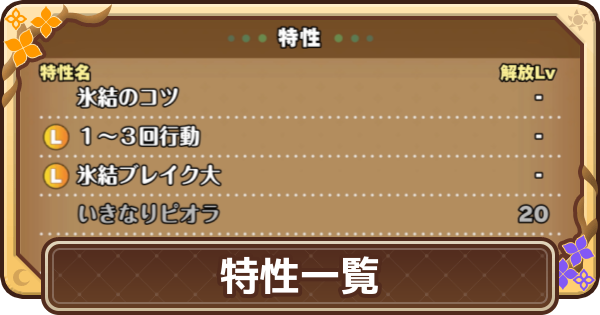 【ドラクエモンスターズ4】特性一覧【DQM4】
