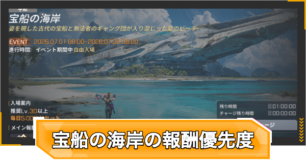 【RFオンラインネクスト】宝船の海岸イベントの進め方と報酬交換優先度【RFオンネク】