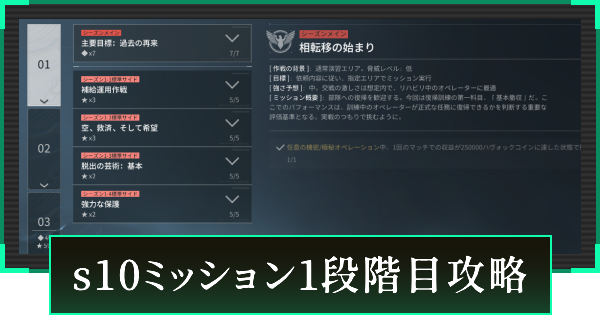 【デルタフォース】シーズンミッション(s10)のオペレーション計画1段階目攻略【DeltaForce】