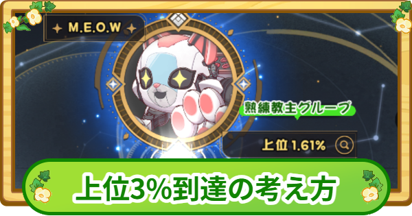 【トリッカル】エーリアスフロンティア上位3％入りの考え方と育成方針【もちもちほっぺ大作戦】