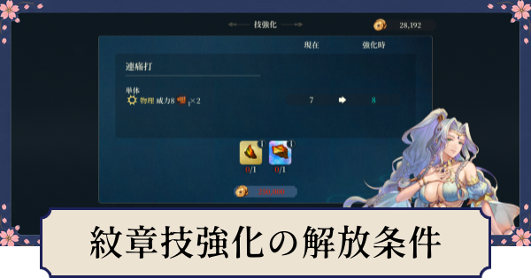 【幻想水滸伝スターリープ】紋章技強化の解放条件とやり方