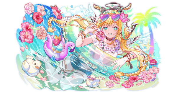 【クラフィ】浮優夏天使 チャミュエル・リゾート(進化適応)の評価【クラッシュフィーバー】