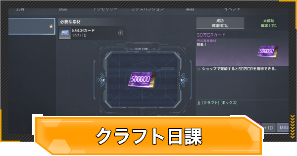 【RFオンラインネクスト】クラフトで定期的に作るもの一覧【RFオンネク】