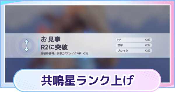 【アニモ】共鳴星ランクの上げ方