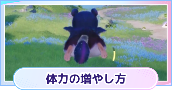 【アニモ】体力の増やし方と軽減方法