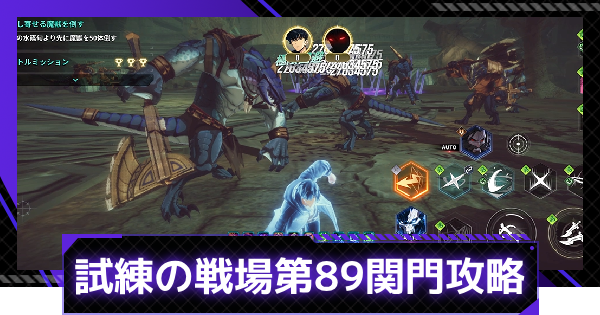 試練の戦場第89関門の攻略