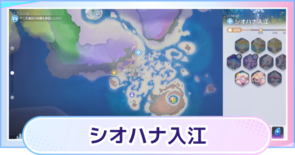 【アニモ】シオハナ入江のマップと出現アニモ