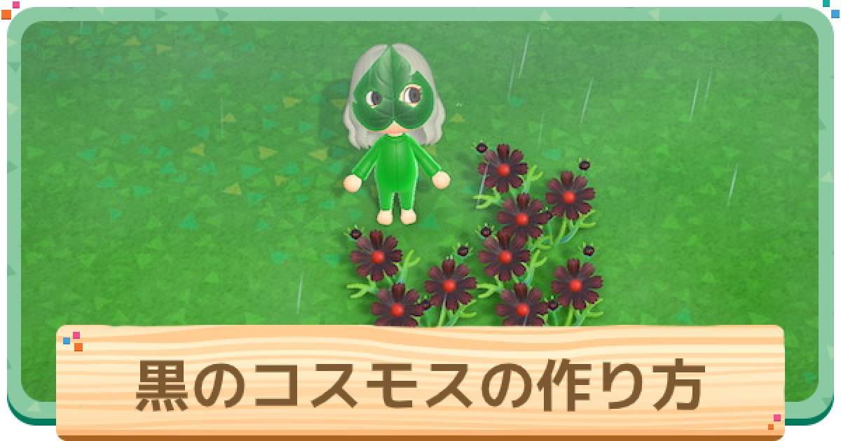 あつ森 黒コスモスの作り方と増やし方 確率検証 あつまれどうぶつの森 ゲームウィズ