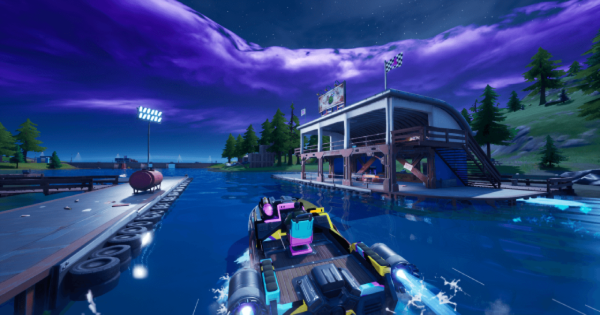 フォートナイト モーターボートメイヘムでボートのタイムトライアルをクリアする Fortnite ゲームウィズ