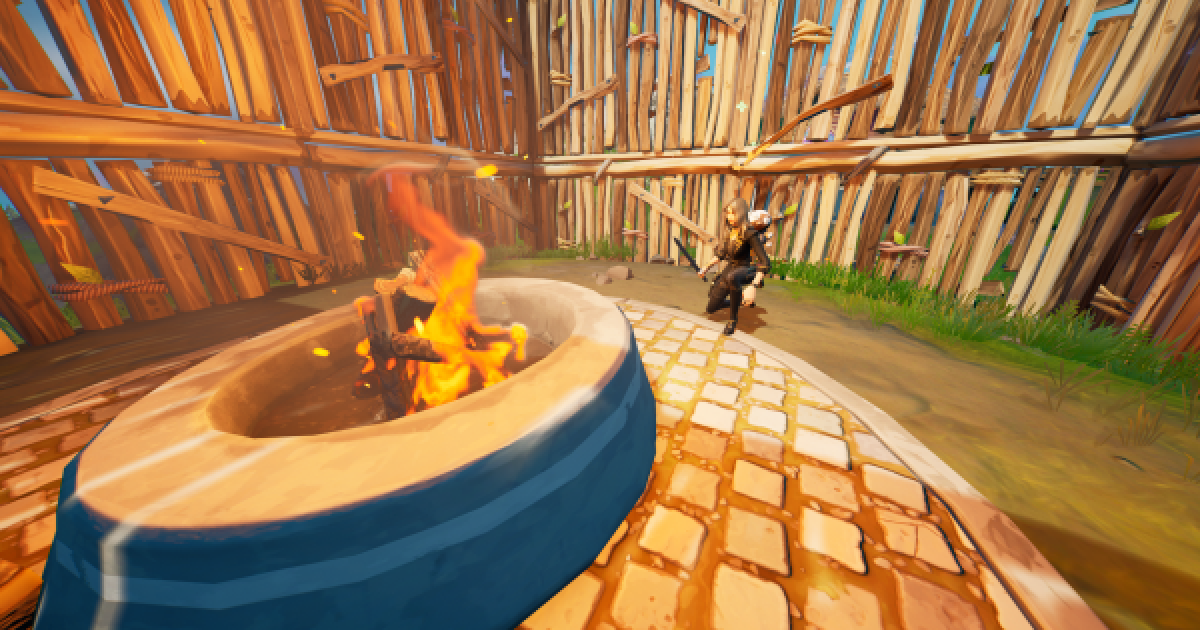 フォートナイト チームメイトをリブート 復活させるか焚き火とインタラクトする Fortnite ゲームウィズ
