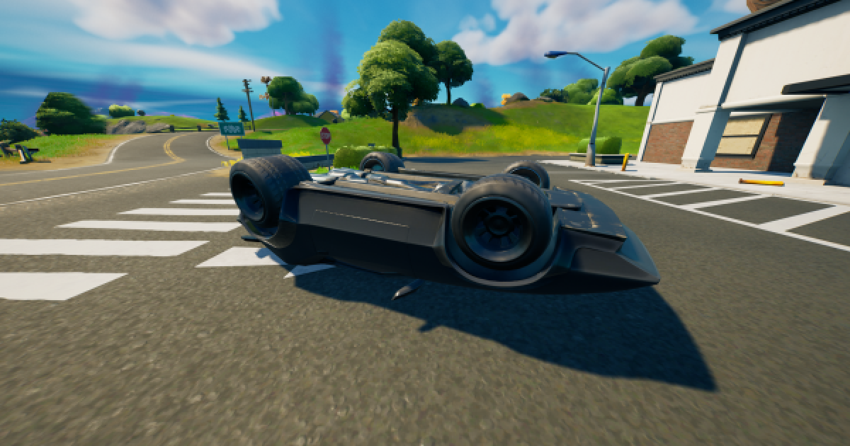 フォートナイト ひっくり返った車にインタラクトして起こす Fortnite ゲームウィズ