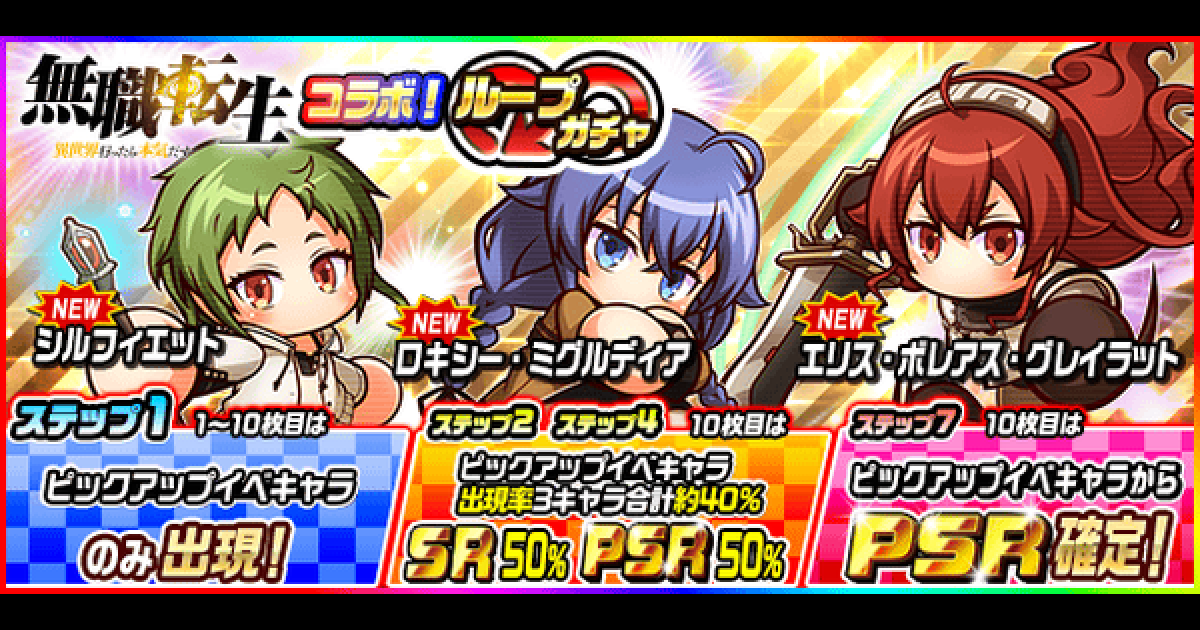 パワサカ 無職転生コラボ ループガチャシミュレーター パワフルサッカー ゲームウィズ