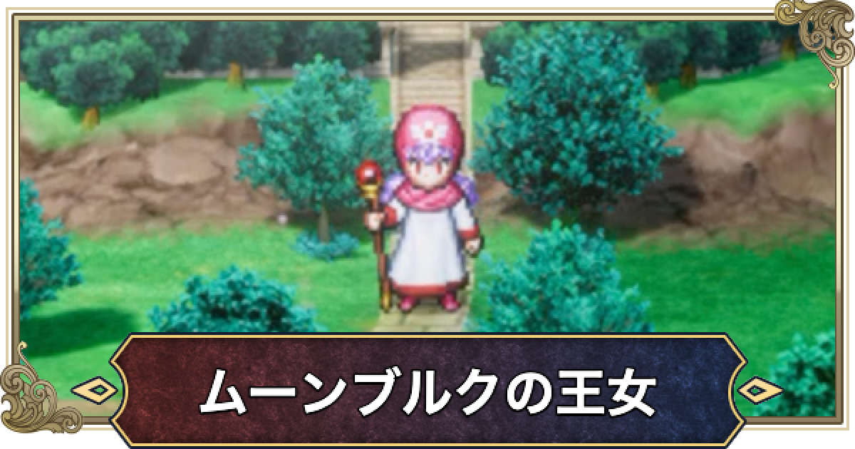 ドラクエ2リメイク】ムーンブルクの王女の呪文と特技・名前