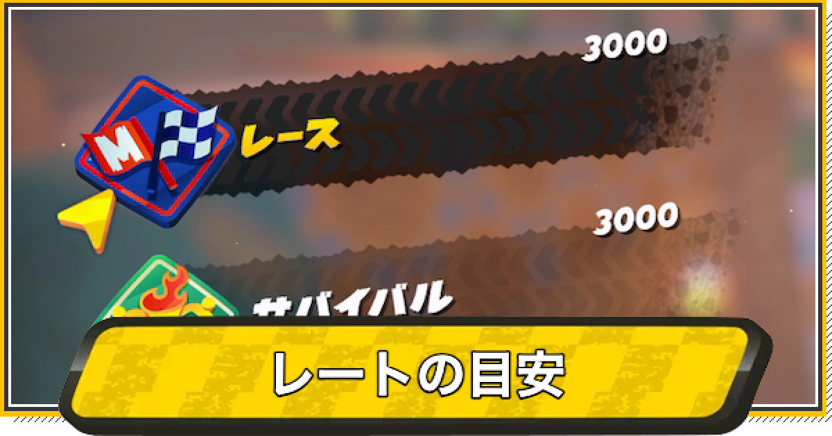 マリオカートワールド】レートの目安とカンスト【マリカワールド