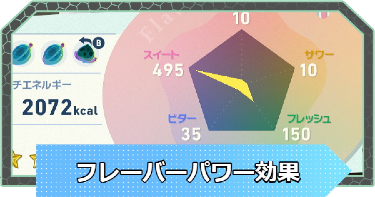 追加分◆ 甘い物 ポケモンZA】フレーバーパワー効果一覧【ポケモンレジェンズZA