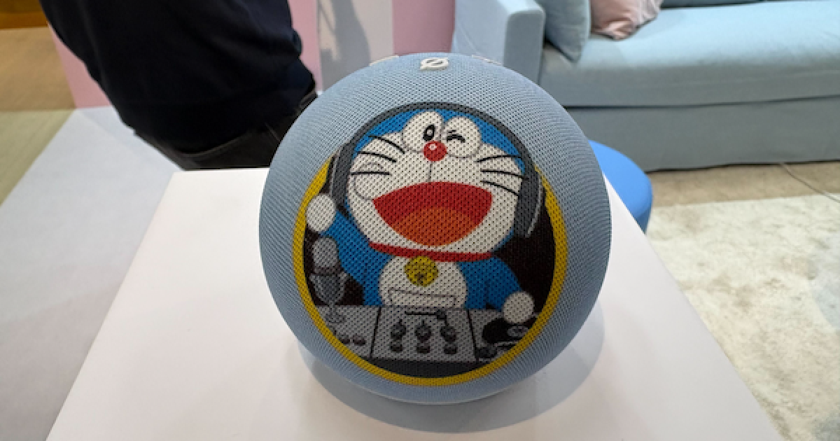 Amazon「Echo Dot ドラえもんエディション」日本限定で発売。時報に