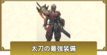 太刀の最強装備・おすすめ装備