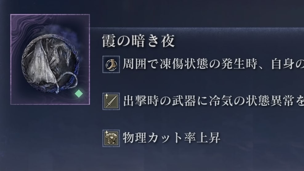 霞の暗き夜