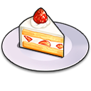 ショートケーキのアイコン
