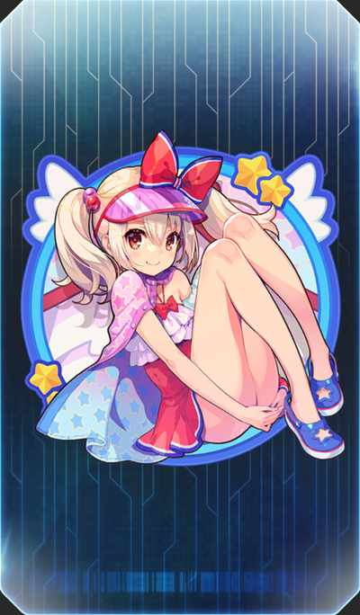 スプラッシュレインボーな少女のイラスト