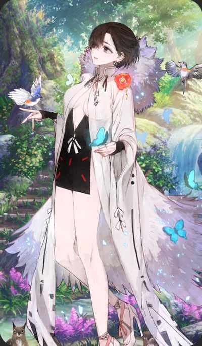 英霊祝装：虞美人のイラスト