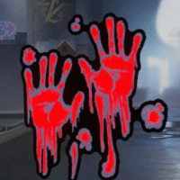 スプレー:血の手形のアイコン