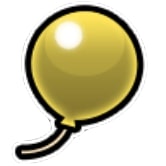 黄バルーンシールアイコン