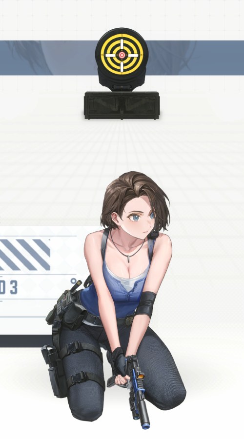 ジル・バレンタインの射撃待機画像