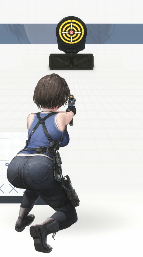 ジル・バレンタインの射撃中画像