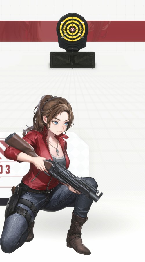 クレア・レッドフィールドの射撃待機画像