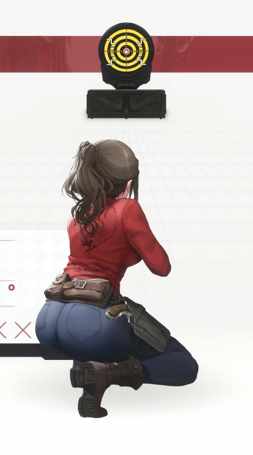 クレア・レッドフィールドの射撃中画像
