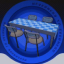 Blue-White Dining Table
