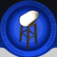 White Bar Stool