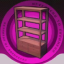 Natural Wood Display Shelf