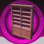 Natural Wood Bookshelf