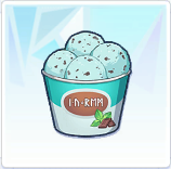 チョコミント味のアイスクリーム