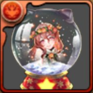 クリスマスフローディアのスノードーム