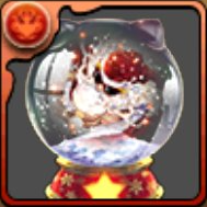 火クリスマスゼウスのスノードーム