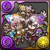 パズドラのニスカ&ダネット(デフォルメ)
