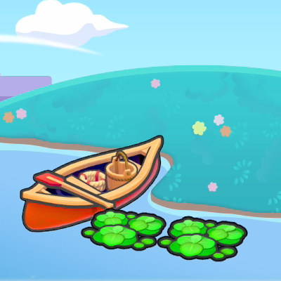 물가의 작은 배