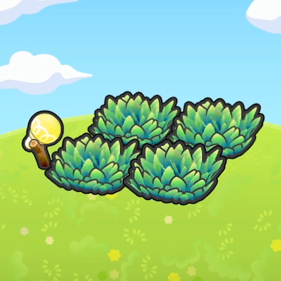 빛이 비치는 풀숲